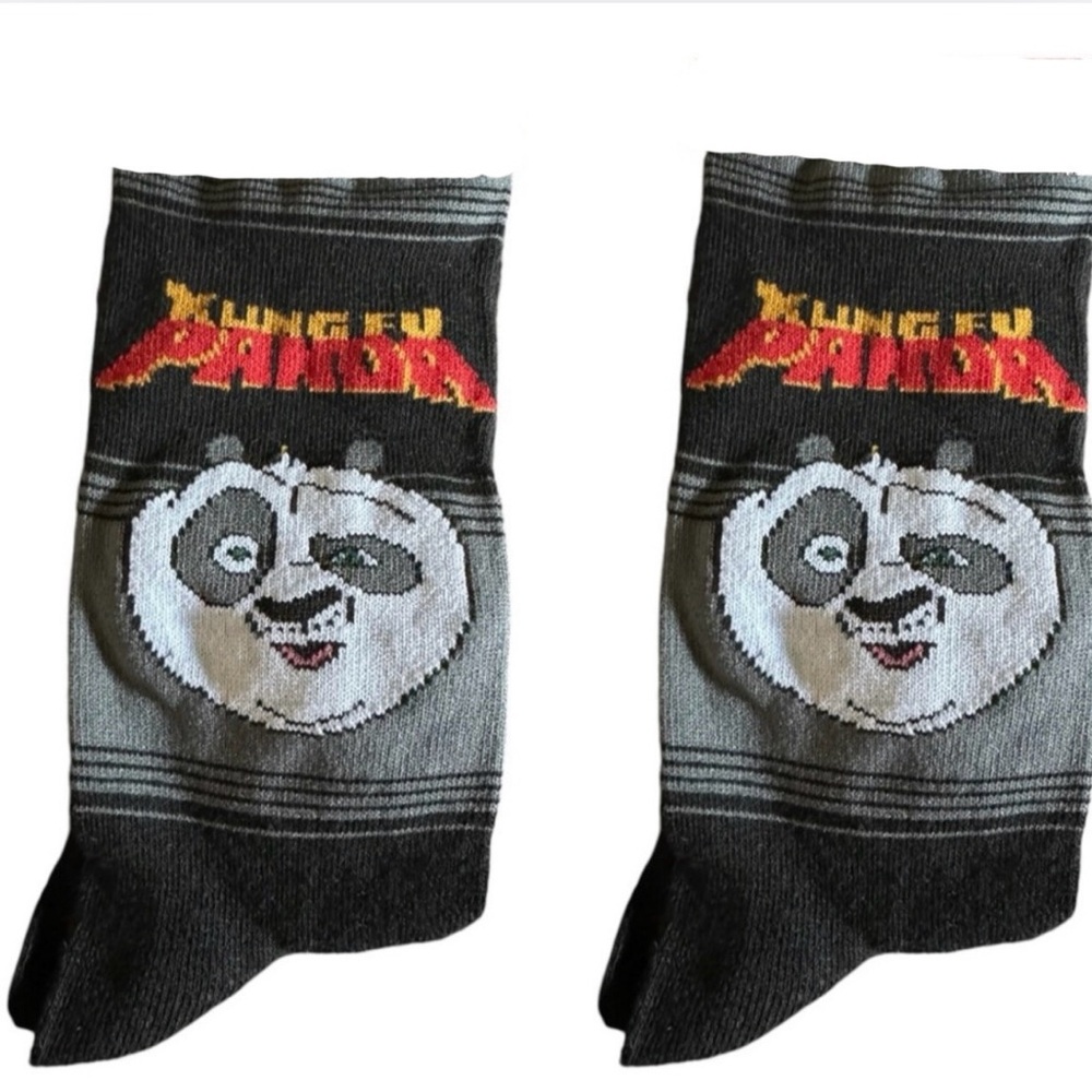 Kung Fu Panda Novelty Crew Socks Unisex NWT